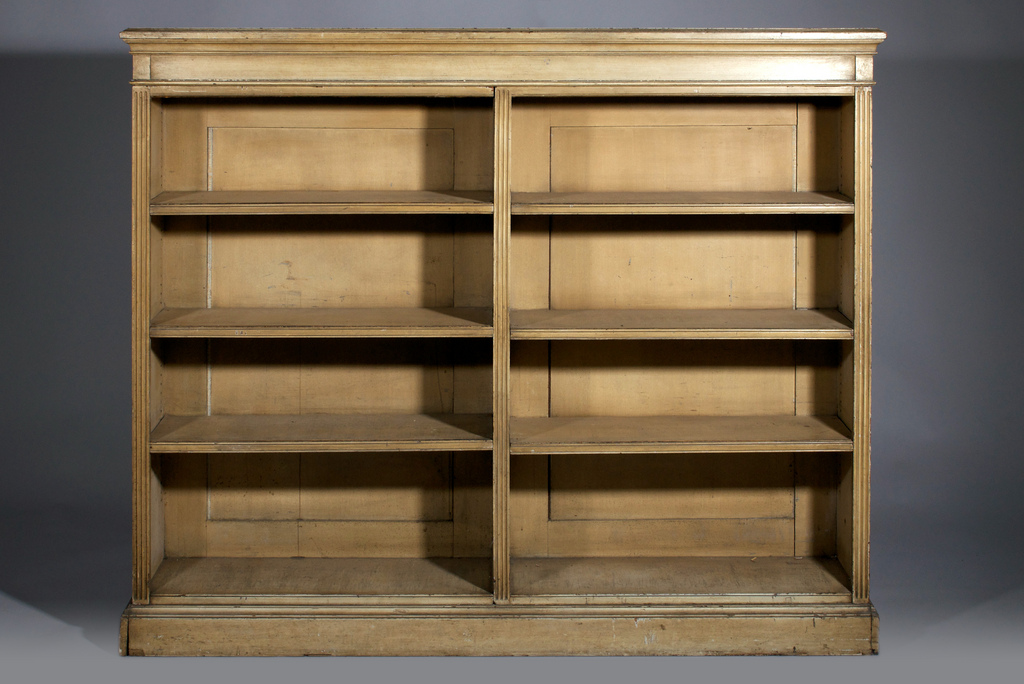  adjustable shelves, and with historic paint. English, circa 1880